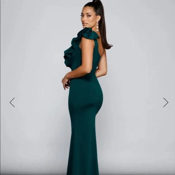 strapless open back dress GRACE KNIT ONE SHOULDER MIDI DRESS – PatBO